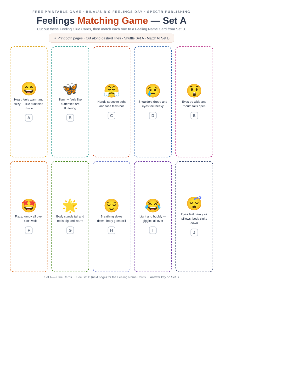 Feelings-Faces Matching Game preview
